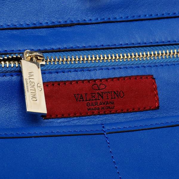 2014 Valentino Garavani rockstud medium tote bag 1917 royalblue - Click Image to Close